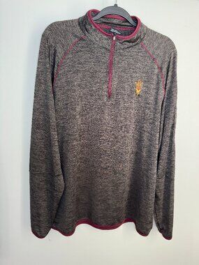 ARIZONA STATE UNIVERSITY SUN DEVILS DRI FIT PULLOVER. QUARTER ZIP